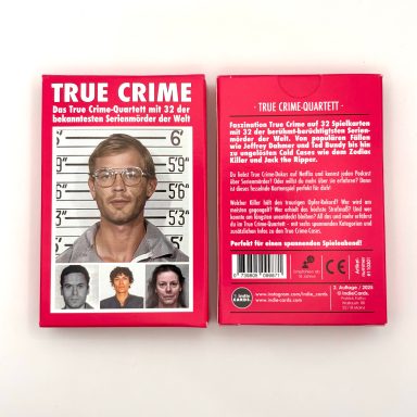True Crime Quartett - Kartenspiel und Geschenkidee für True Crime Fans
