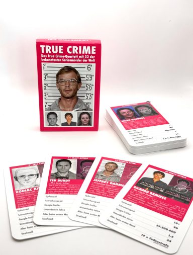 True Crime Quartett - Kartenspiel und Geschenkidee für True Crime Fans